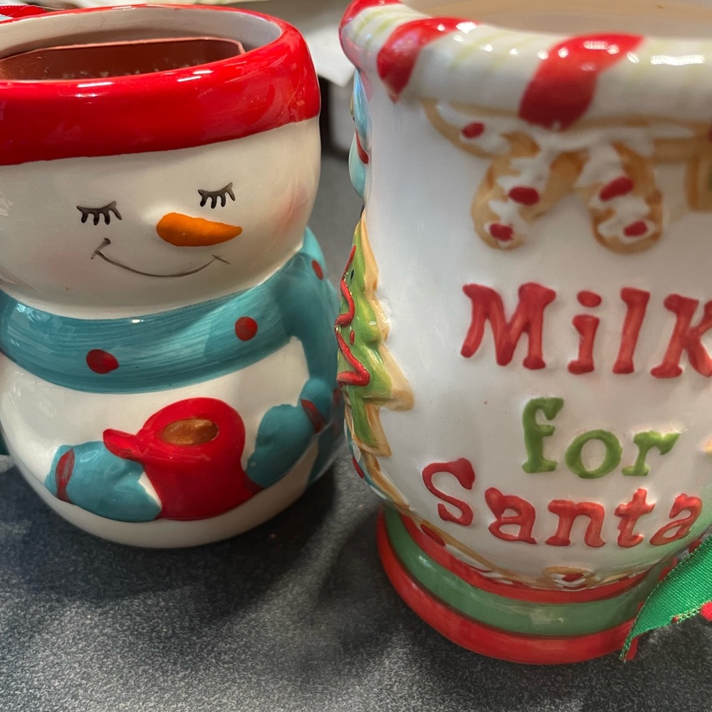 PRE CHRISTMAS SALE- 2 Mugs for the Holidays! Both for $22.00